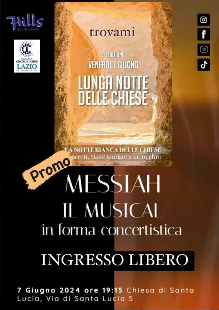 locandina per promo Messiah del 7 Hills Gospel Choir