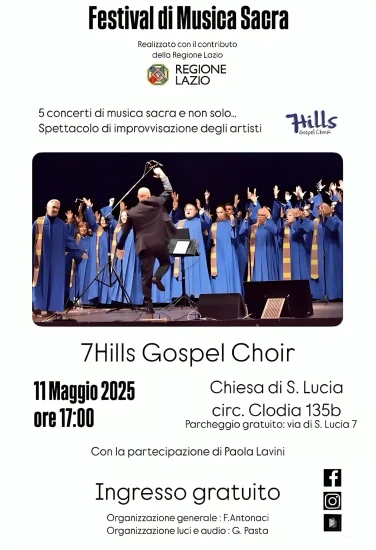 Festival di musica sacra Roma 2025 7 Hills Gospel Choir